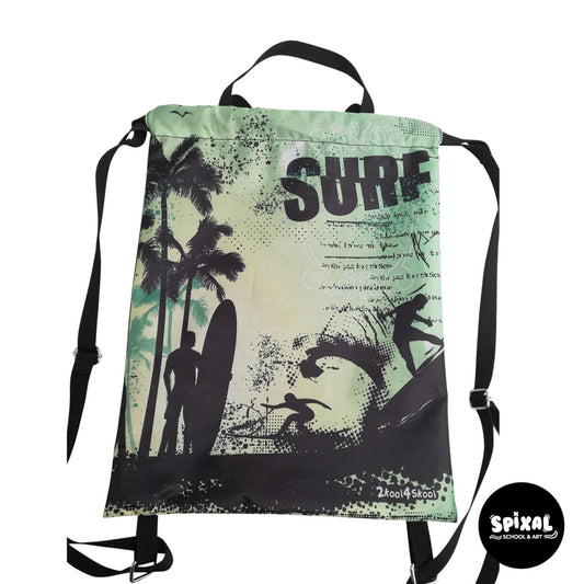 2Kool Big Drawstring Bag Surfs Up