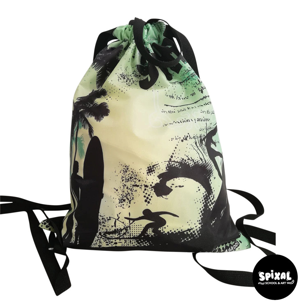 2Kool Big Drawstring Bag Surfs Up