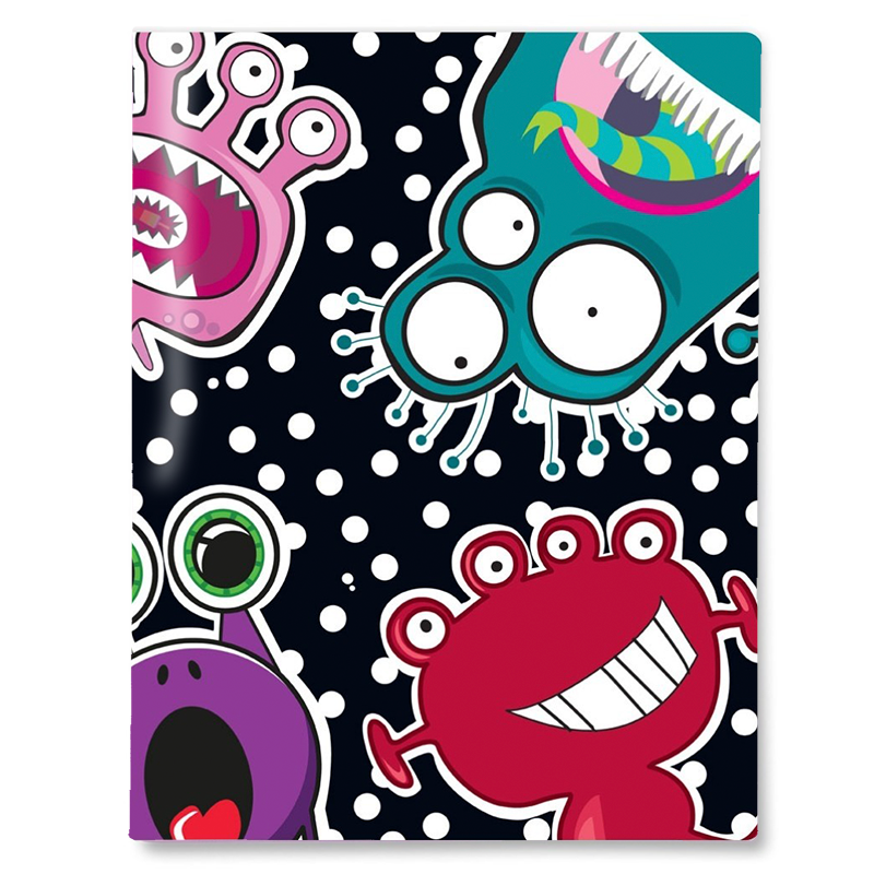 Slip-on Book Cover Scrapbook Monsters