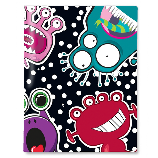 Slip-on Book Cover Scrapbook Monsters