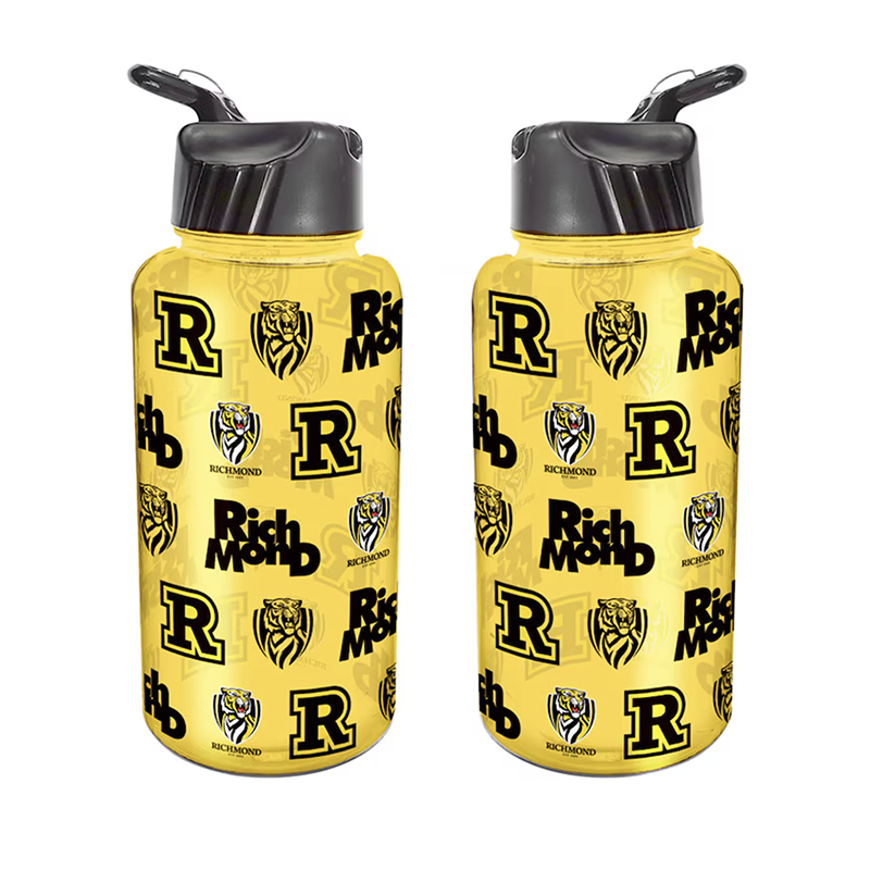 AFL Flip Water Bottle 1L Richmond Tigers