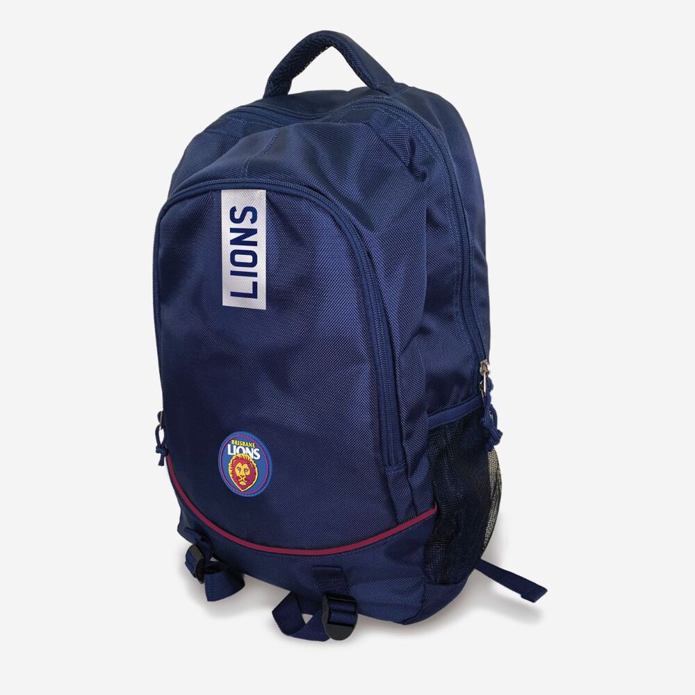 School Bag AFL Backpack Stirling Brisbane Lions