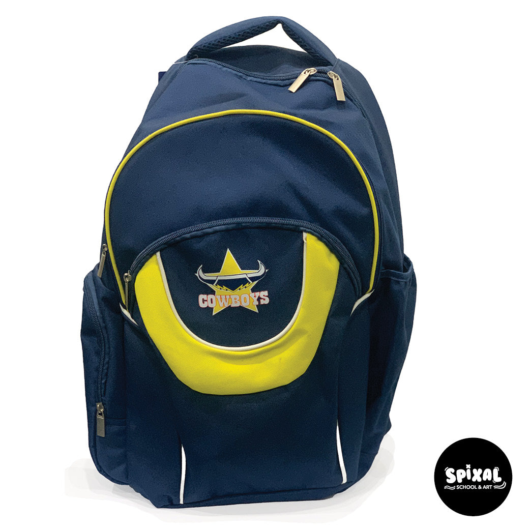 NRL Fusion Backpack School Bag Cowboys