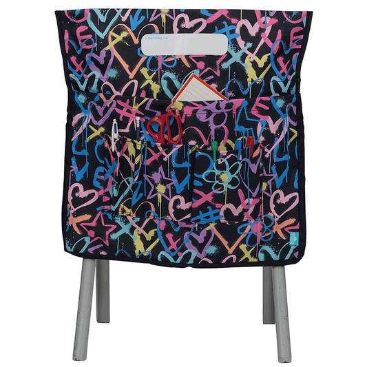 Spencil Chair Bag Organiser Hearts and Crosses