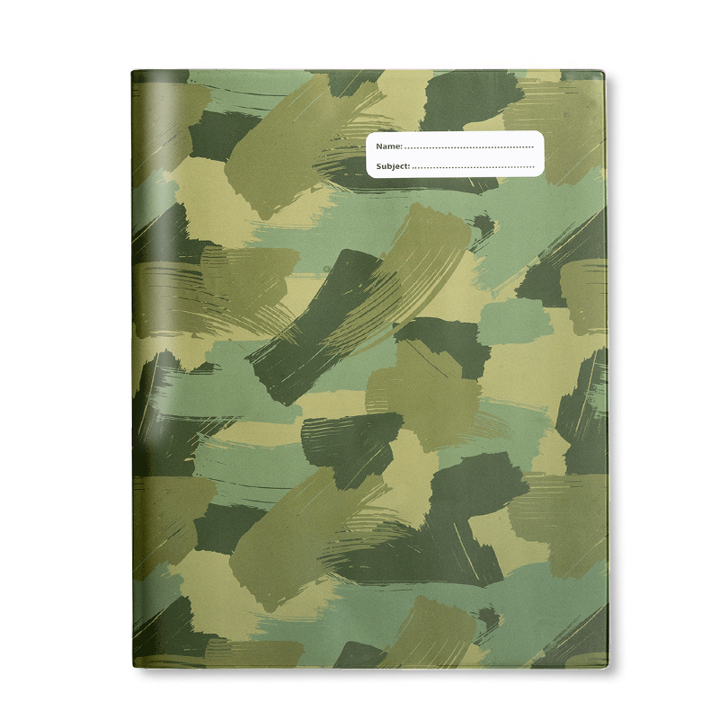 Slip-on Book Cover 9x7" Camo Biker 3