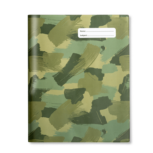 Slip-on Book Cover 9x7" Camo Biker 3