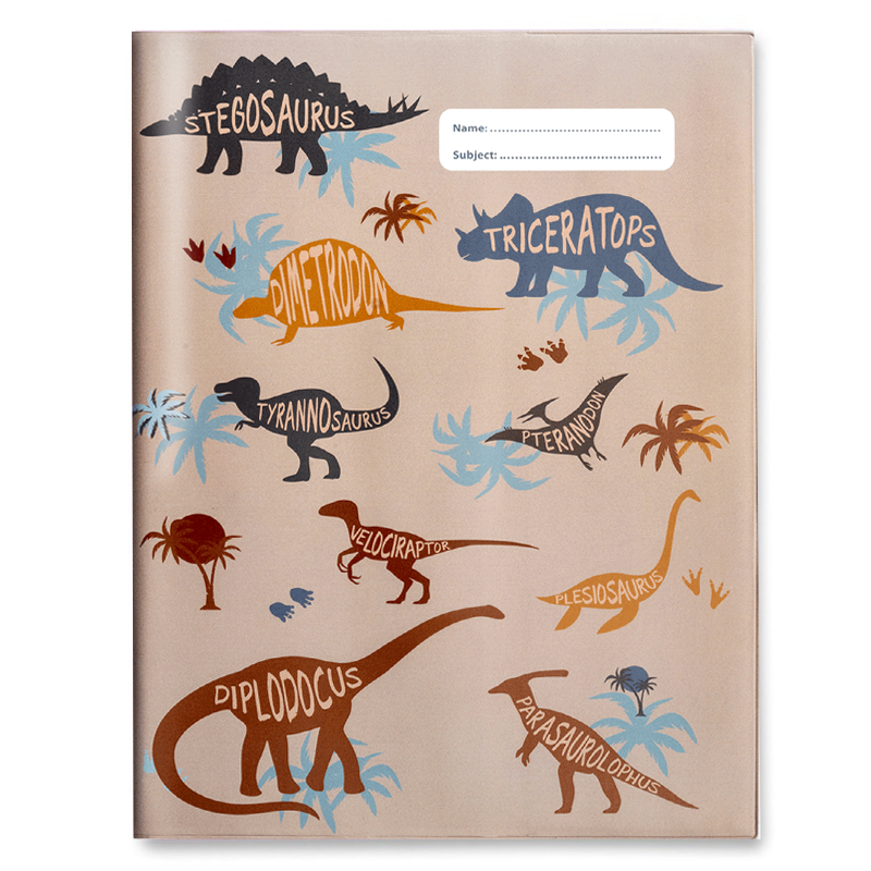 Slip-on Book Cover Scrapbook Kidosaurus