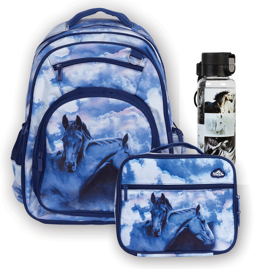 Spencil Matching School Bag Set Sky Dancer Horses