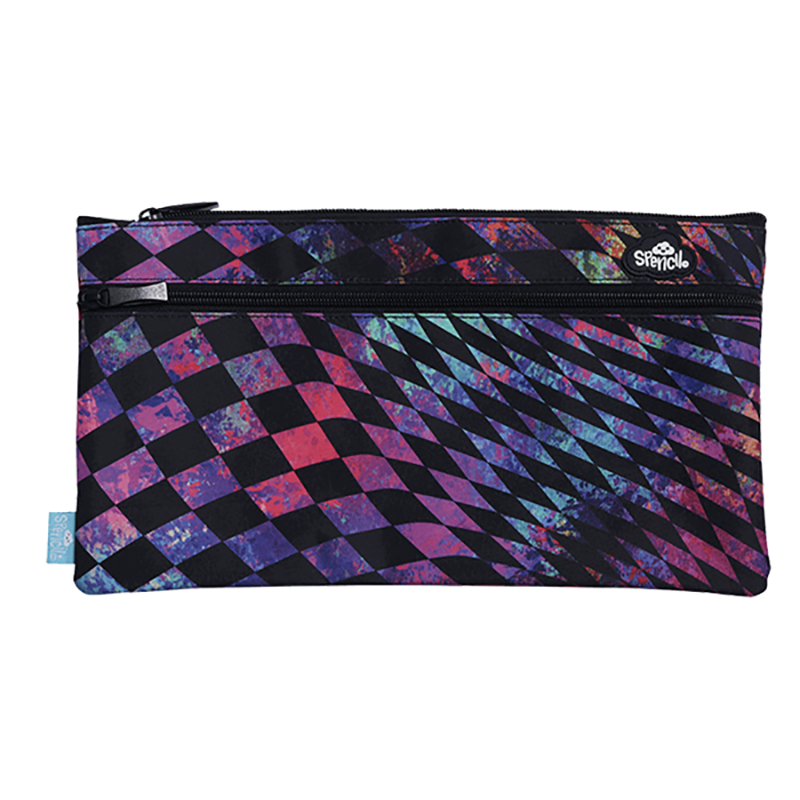 Spencil Twin Zip Pencil Case Cyber Pop