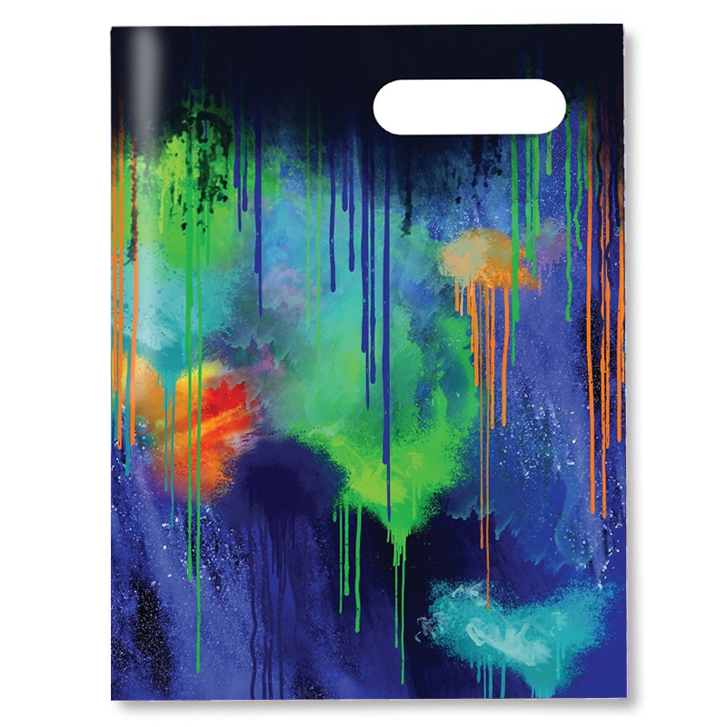 Slip-on Book Cover Scrapbook Colour Drip