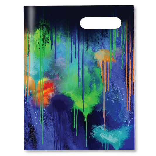 Slip-on Book Cover Scrapbook Colour Drip