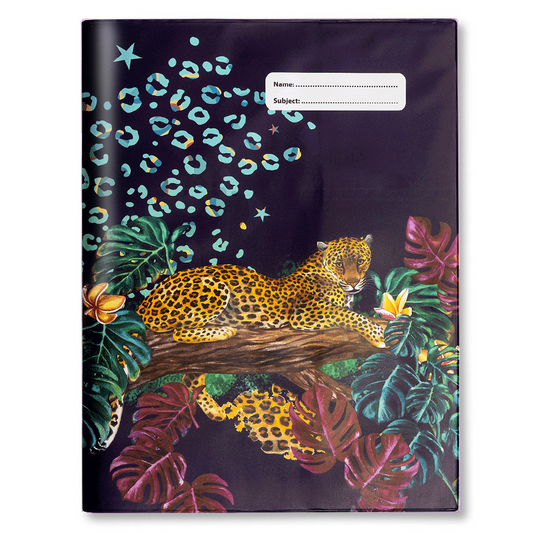 Slip-on Book Cover Scrapbook Leopard Queen