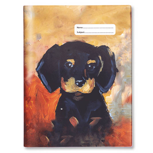 Slip-on Book Cover Scrapbook Shadow Dog