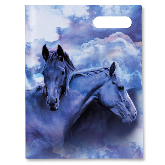 Slip-on Book Cover Scrapbook Sky Dancer Horses