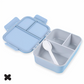 Spixal Bento Lunch Box With Hinged Lid Blue