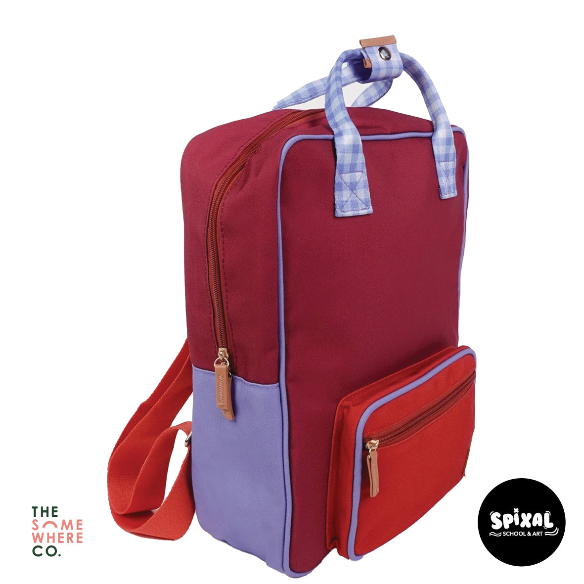 The Somewhere Co Adventure Laptop Backpack Sundown Red