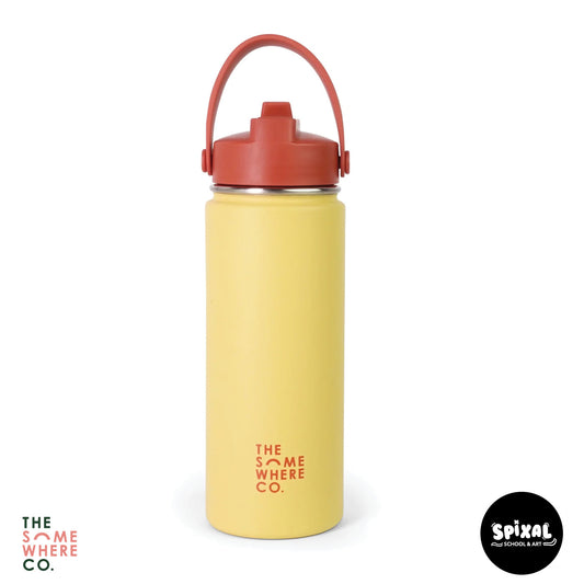 The Somewhere Co 500ml Water Bottle Mustard