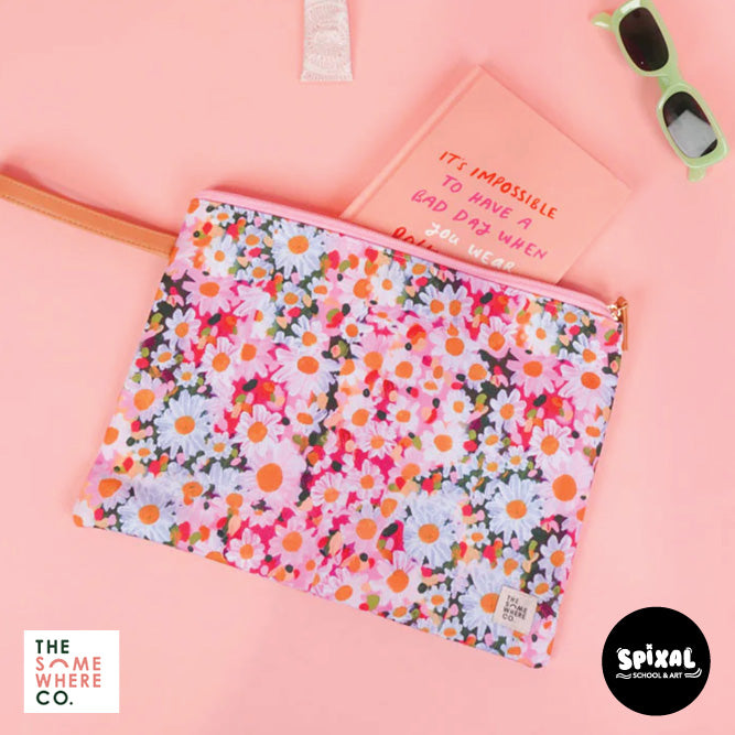 The Somewhere Co Daisy Days Essentials Pouch Pencil Case