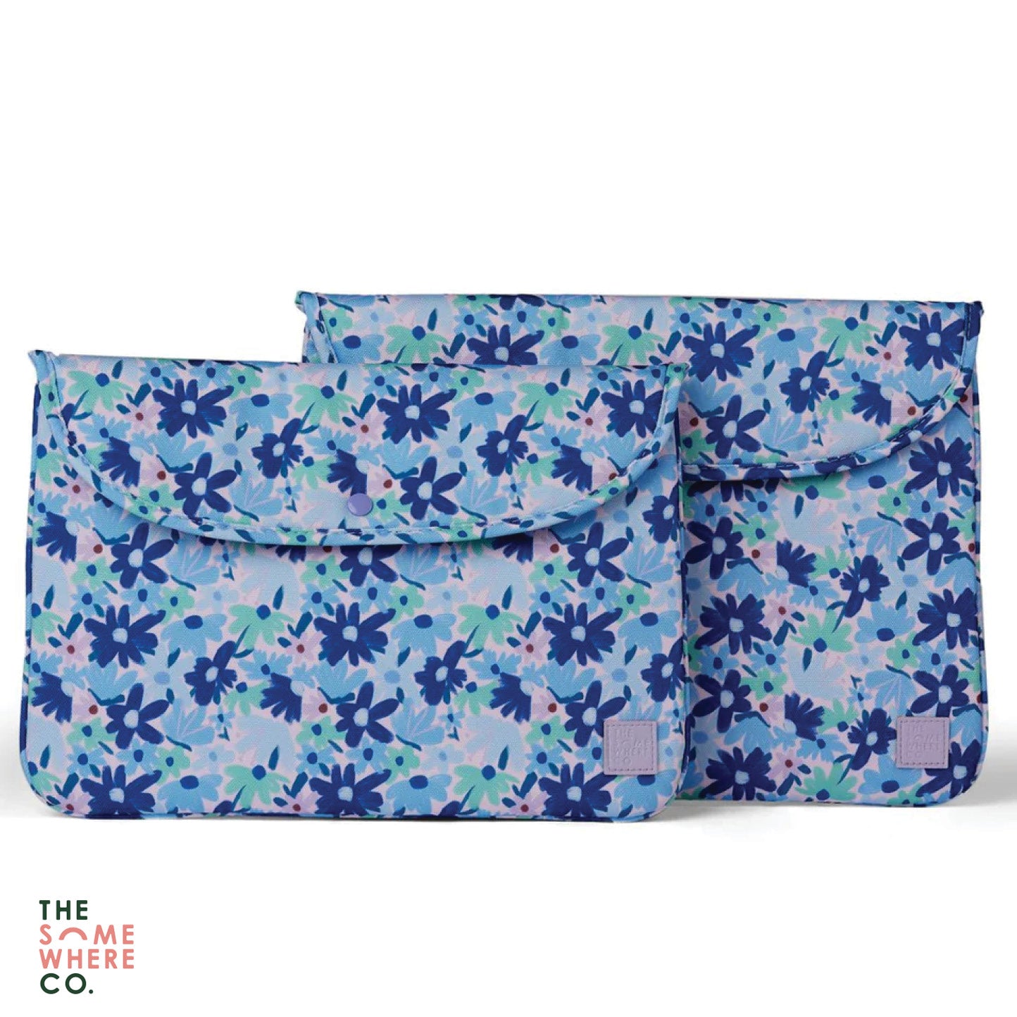 The Somewhere Co Laptop Sleeve 14 Inch Blue Meadow