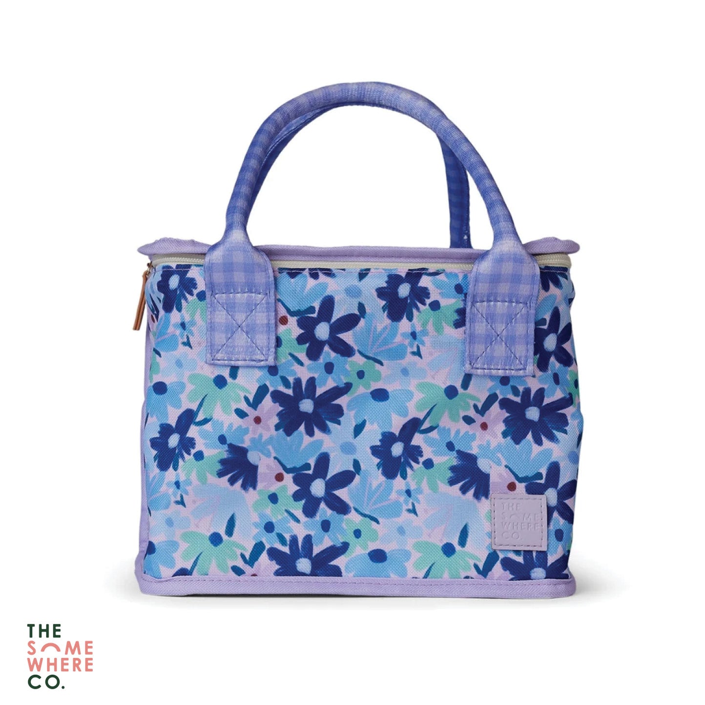 The Somewhere Co Lunch Bag Blue Meadow