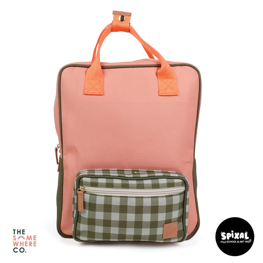 The Somewhere Co Adventure Laptop Backpack Peachy Keen