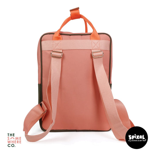 The Somewhere Co Adventure Laptop Backpack Peachy Keen