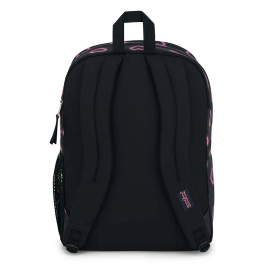 JanSport Big Student Backpack Happy Hearts Black