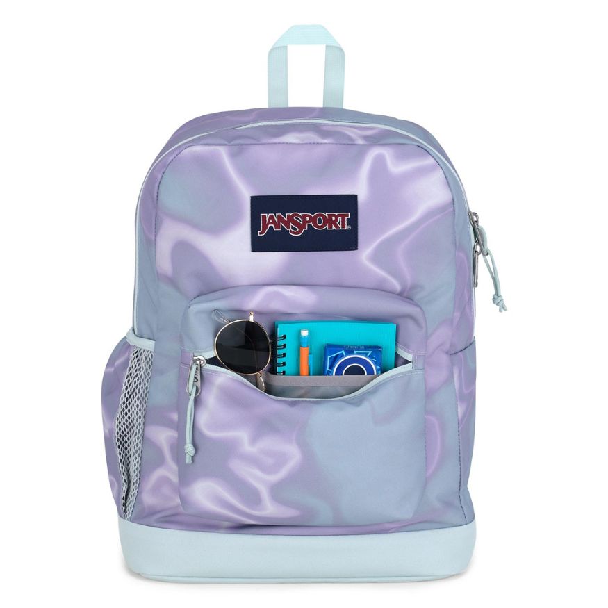 JanSport Cross Town Plus Backpack Platinum Puddles