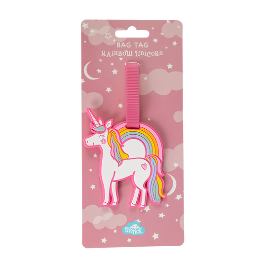 Spencil Bag Tags Rainbow Unicorn