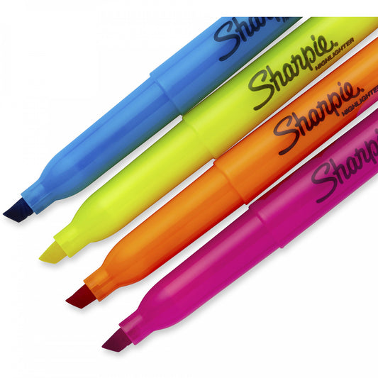 Sharpie Pocket Highlighter Assorted Card/4