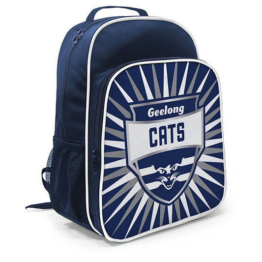 School Bag AFL Backpack Shield Geelong Cats