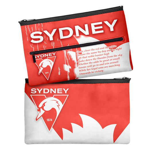 Neoprene Pencil Case Sydney Swans Orange front & black