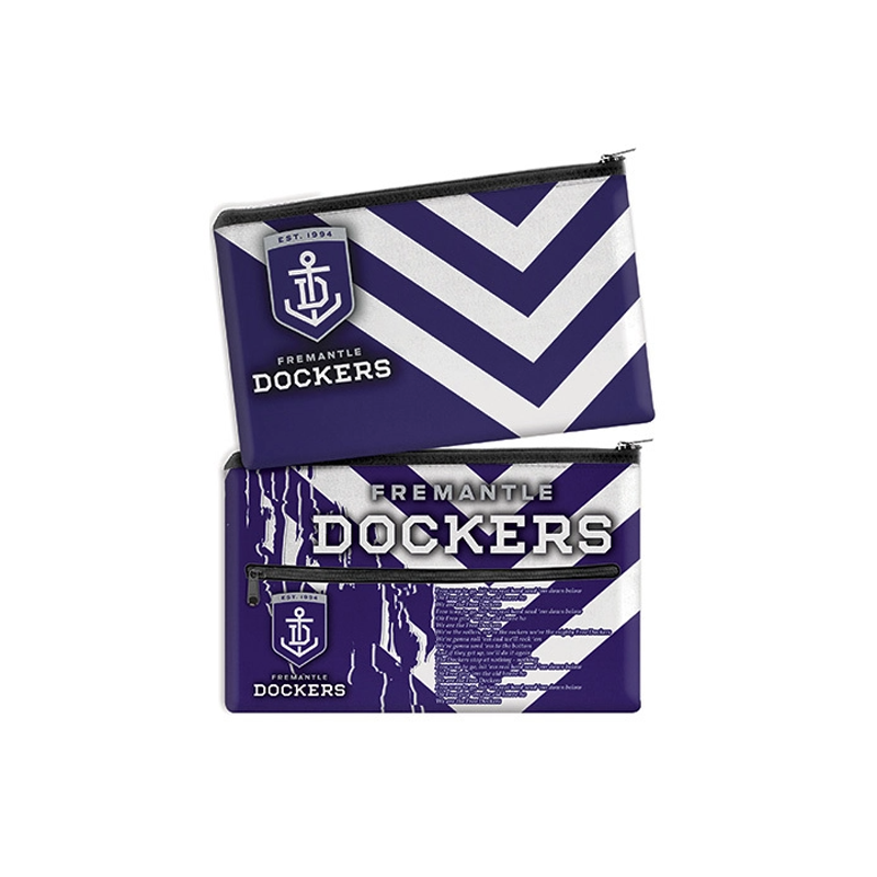 Pencil Case Neoprene 350x230mm Fremantle Dockers front & back