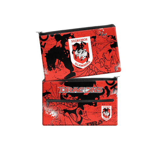 NRL Pencil Case Neoprene 350x230mm St George Dragons