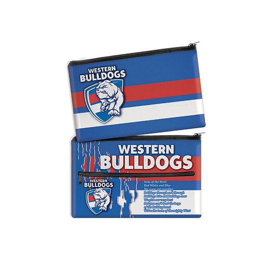 encil Case Neoprene 350x230mm Western Bulldogs front & back