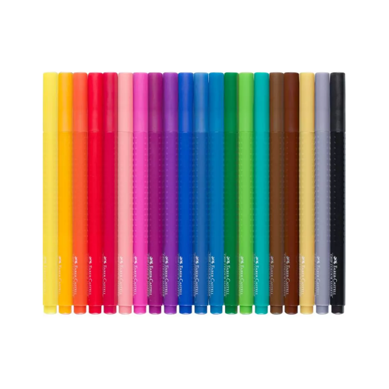 Faber Castell Grip Colour Markers Wallet/20 colors