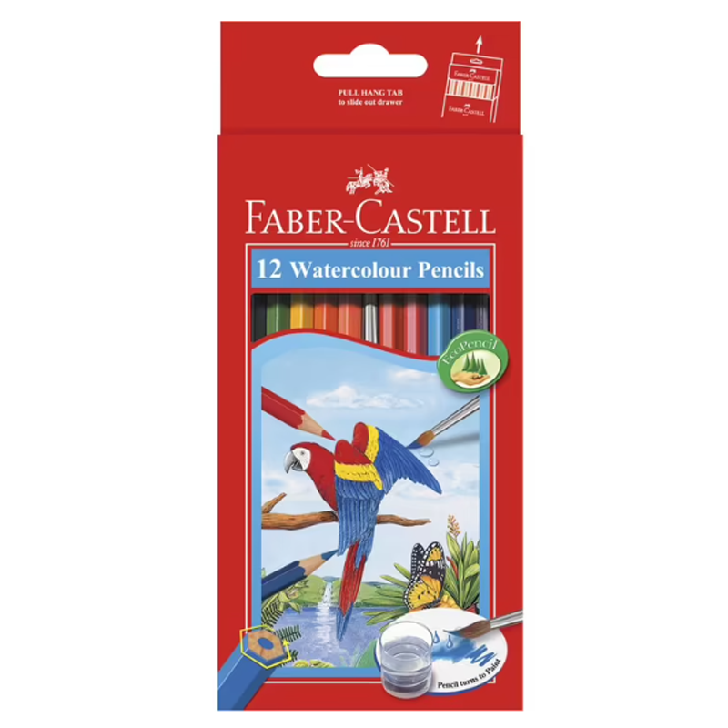 Faber Castell Coloured Pencils Watercolour Pack12