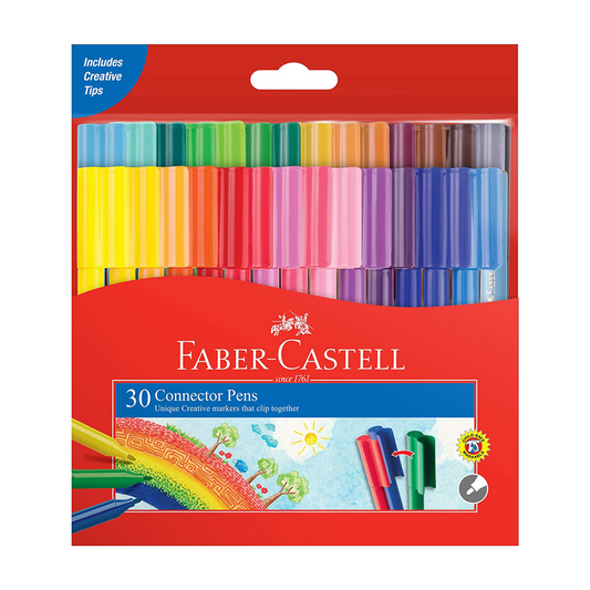 Faber Castell Connector Pens Coloured Wallet/30