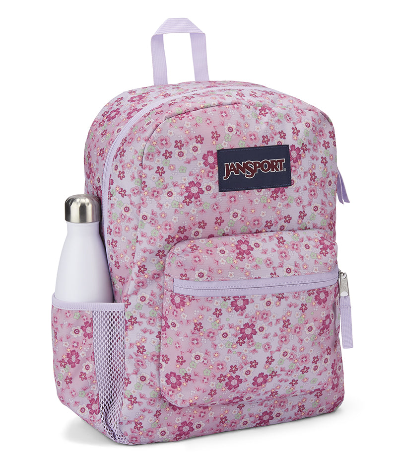 Jansport Cross Town Backpack Baby Blossom Pink side view