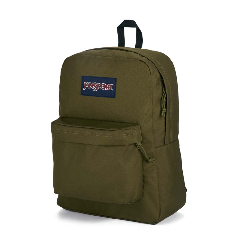 Jansport Backpack Superbreak Plus Army Green 25Litre side view