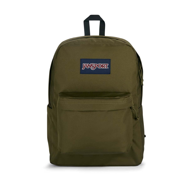 Jansport Backpack Superbreak Plus Army Green 25Litre front view