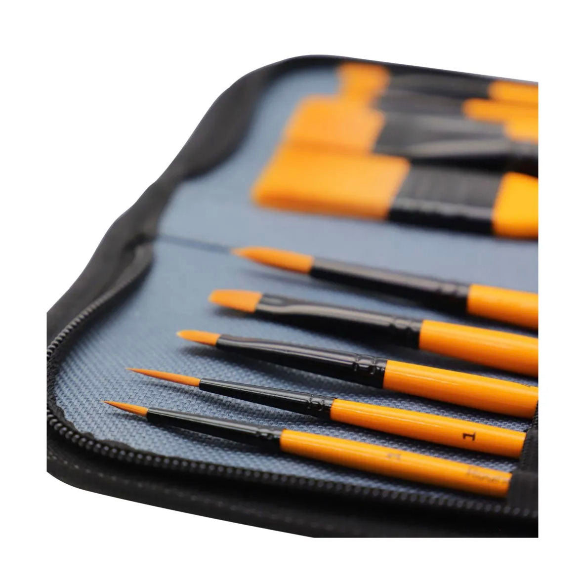 Mont Marte Brush Set Wallet 11 Piece - Acrylic - ergonomics brushes