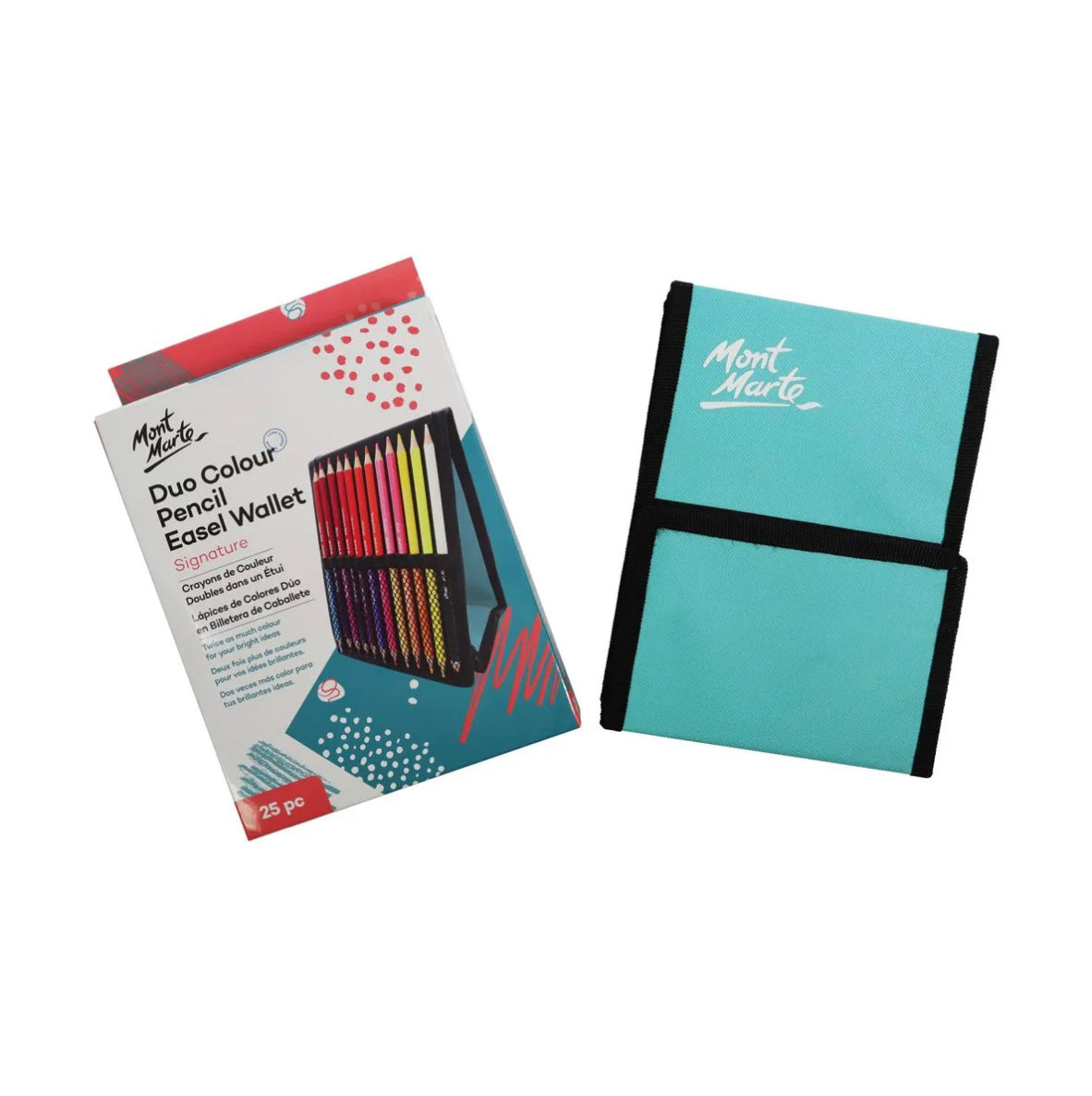 Mont Marte Sketching Duo Colour Pencil Easel Wallet