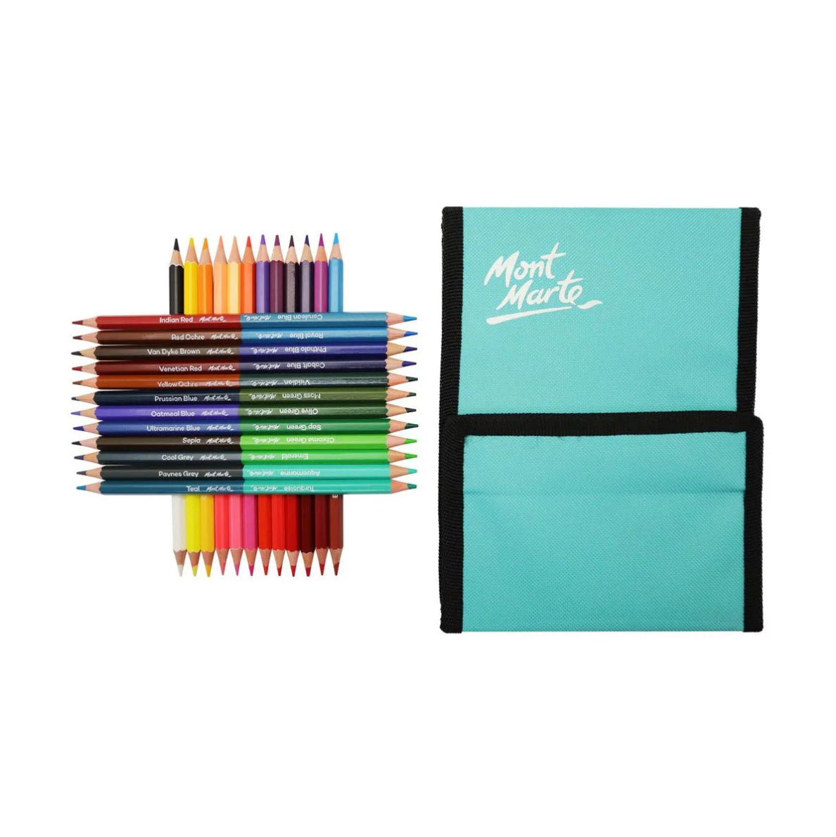 Mont Marte Sketching Duo Colour Pencil Easel Wallet