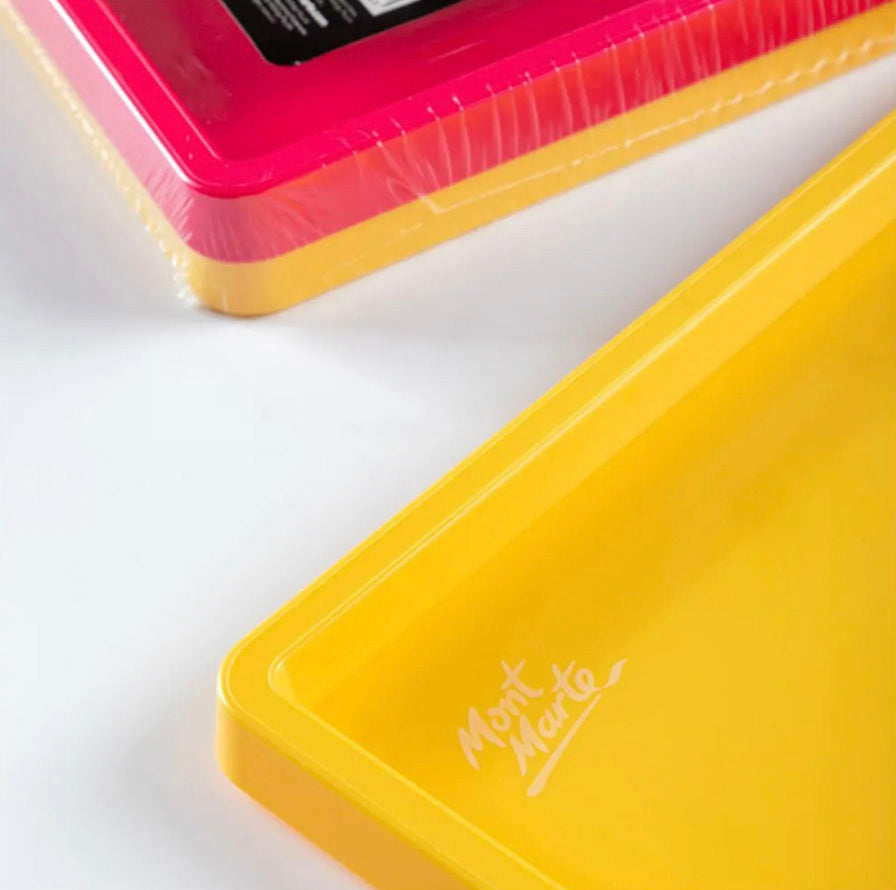 Mont Marte Art Trays 2pc -Each tray measures: L 25 x W 20.5 x 1.7cm  - easy to clean