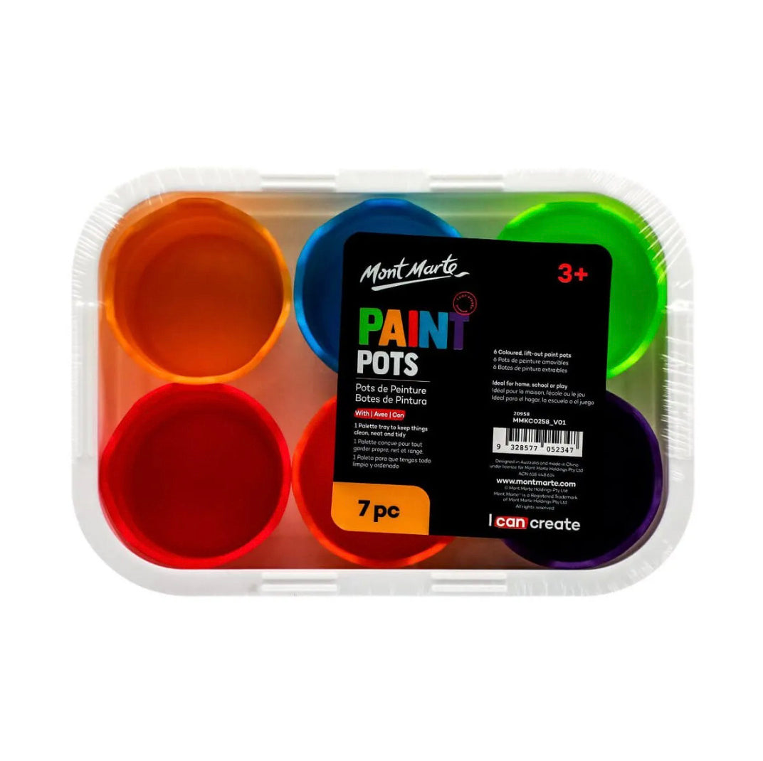 Mont Marte Paint Palette Cups 6pc - front view