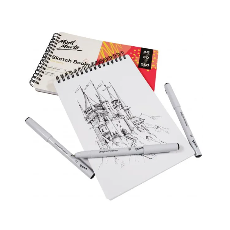 Mont Marte Sketch Book A5 150gsm spiral bound