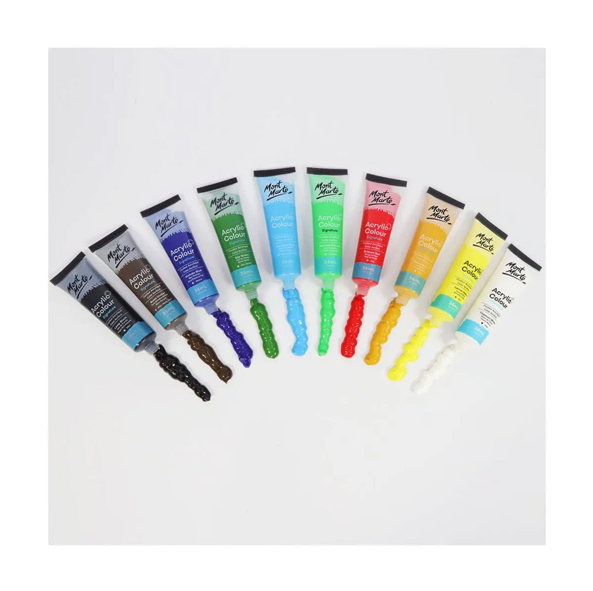 Mont Marte Acrylic Paint Set 36ml Tubes - 24pc