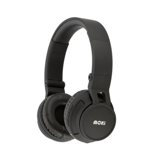 Moki Exo Bluetooth Headphones Black built-in battery