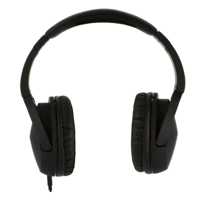 Moki Nero Headphones Adjustable 3.5mm Black front view